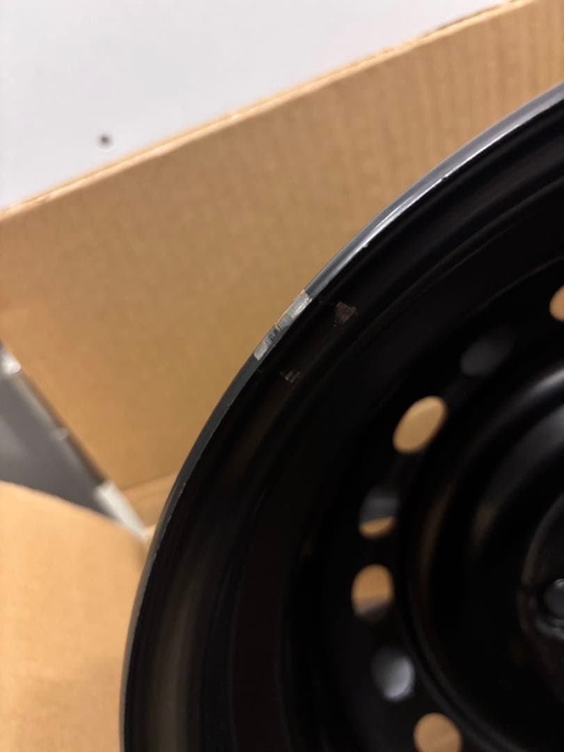 【LGM1/2】N-BOXスチールホイール14インチ2本＋ナット付