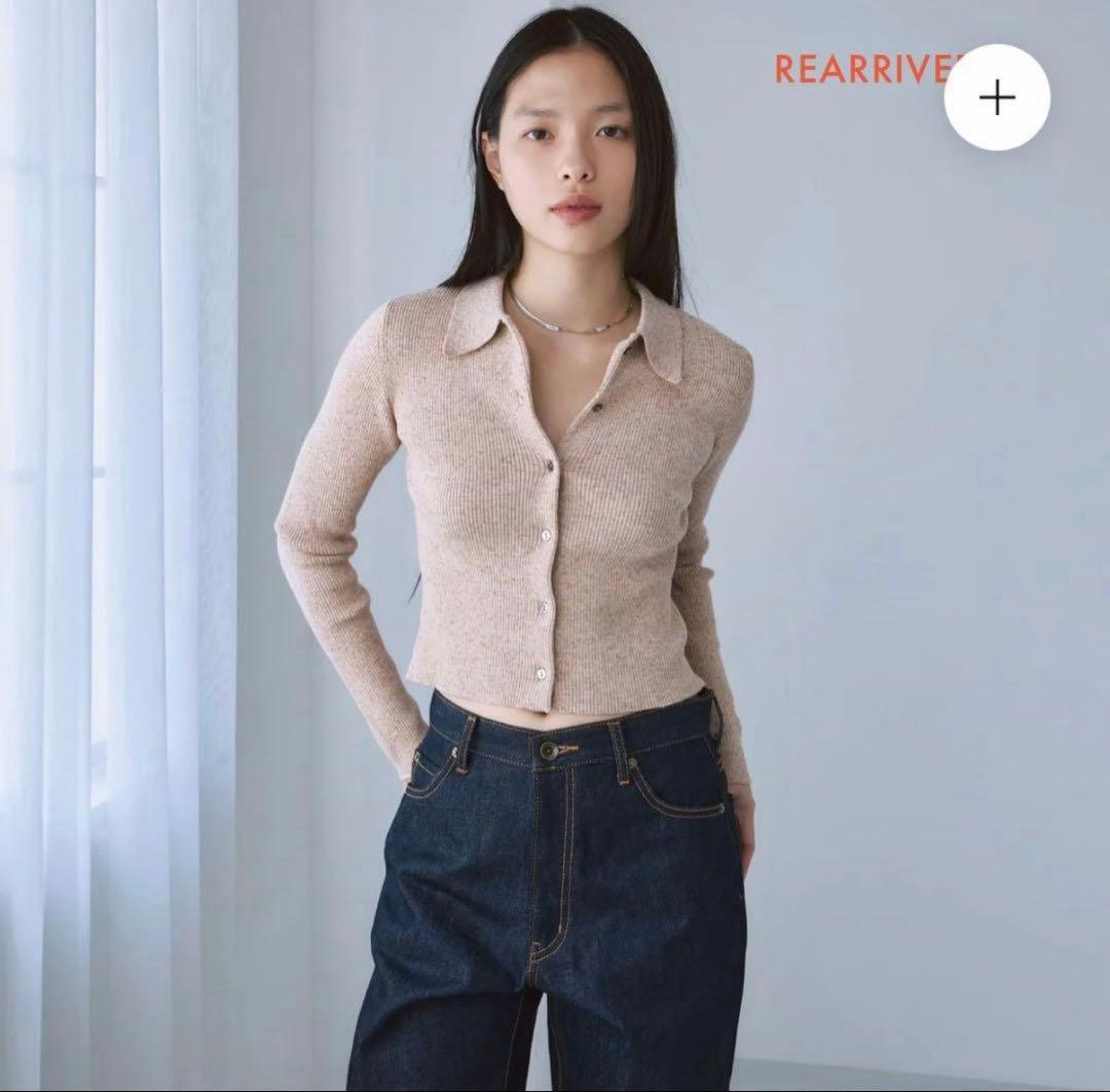 新品SeaRoomlynn リネンコンビCompactカーディガン