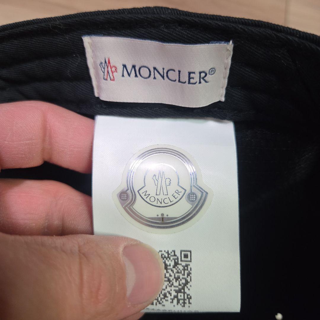 極美品 国内正規 MONCLER ブラック キャップ