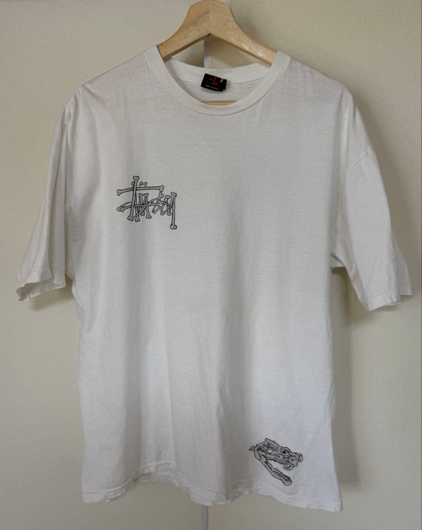 ジ*）様 00s old stussy ssリンク ボーン グラフィック Tシャ
