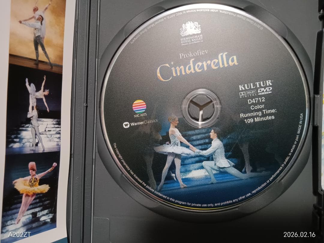 K083　DVD　バレエ　シンデレラ　バーミンガム・ロイヤル・バレエ
