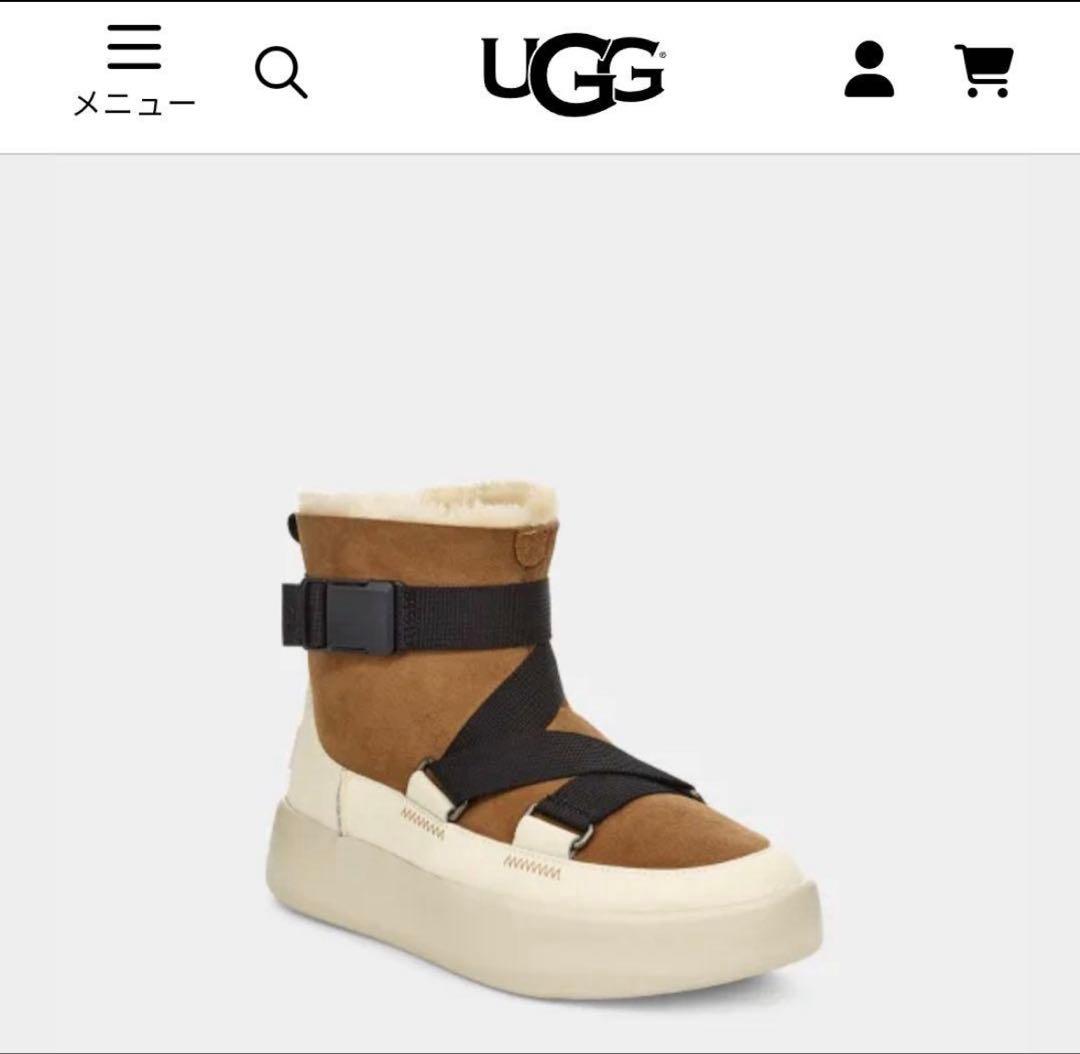 【完売品】UGG 厚底 ボアブーツ24cm 正規品