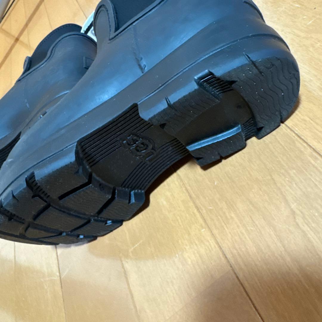 UGG ブラック サイドゴア ショートブーツ　レインブーツ