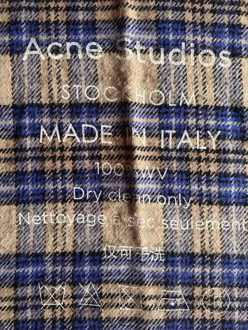 ☆pan☆Acne Studios チェック柄マフラー