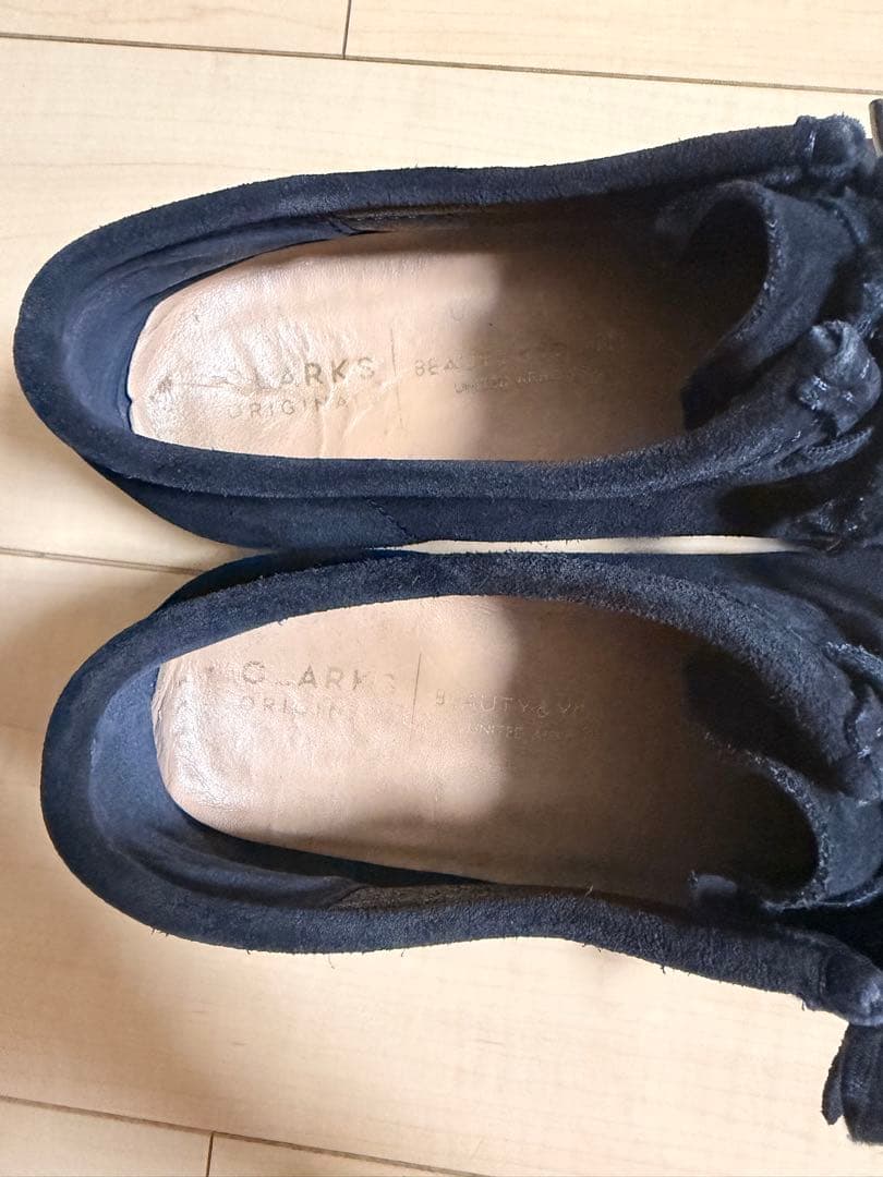 【別注　B&Y】Clarks Wallabeeネイビー クラークス　ワ