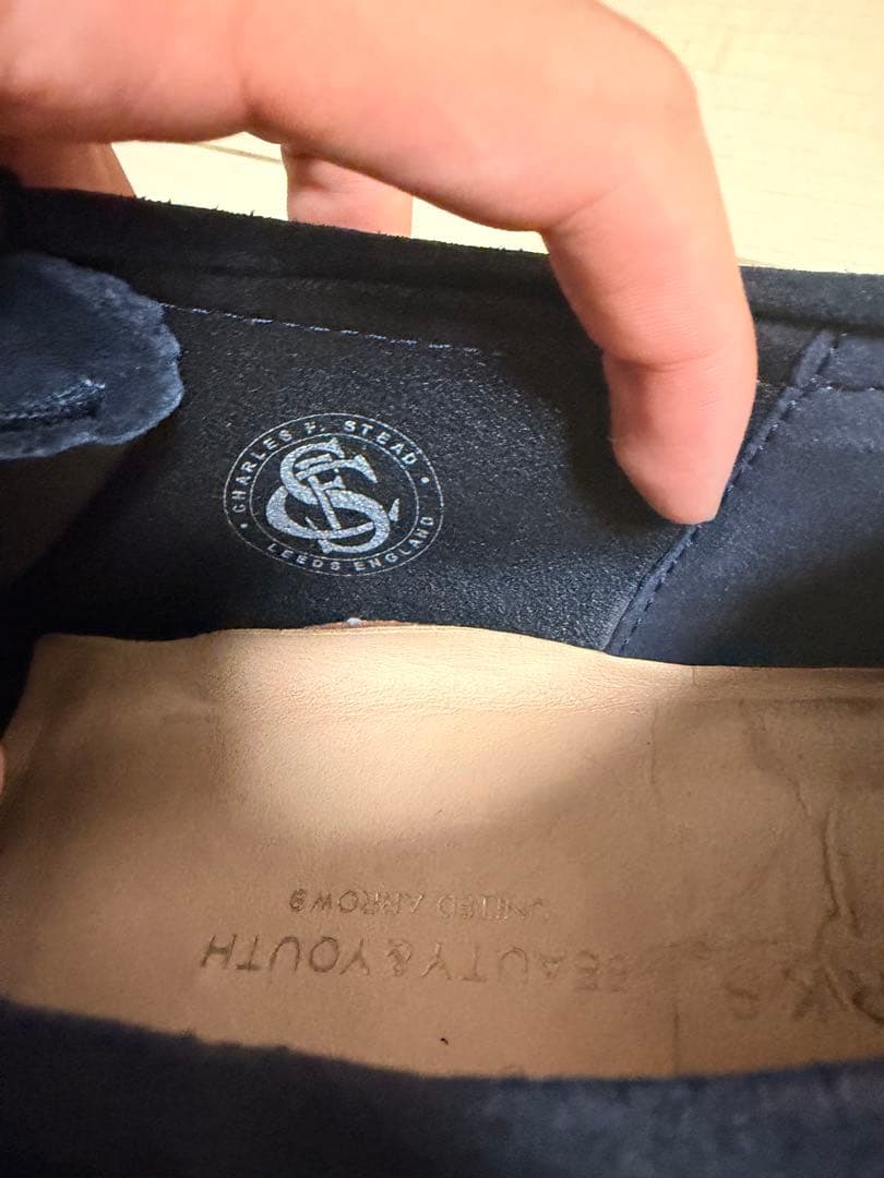 【別注　B&Y】Clarks Wallabeeネイビー クラークス　ワ