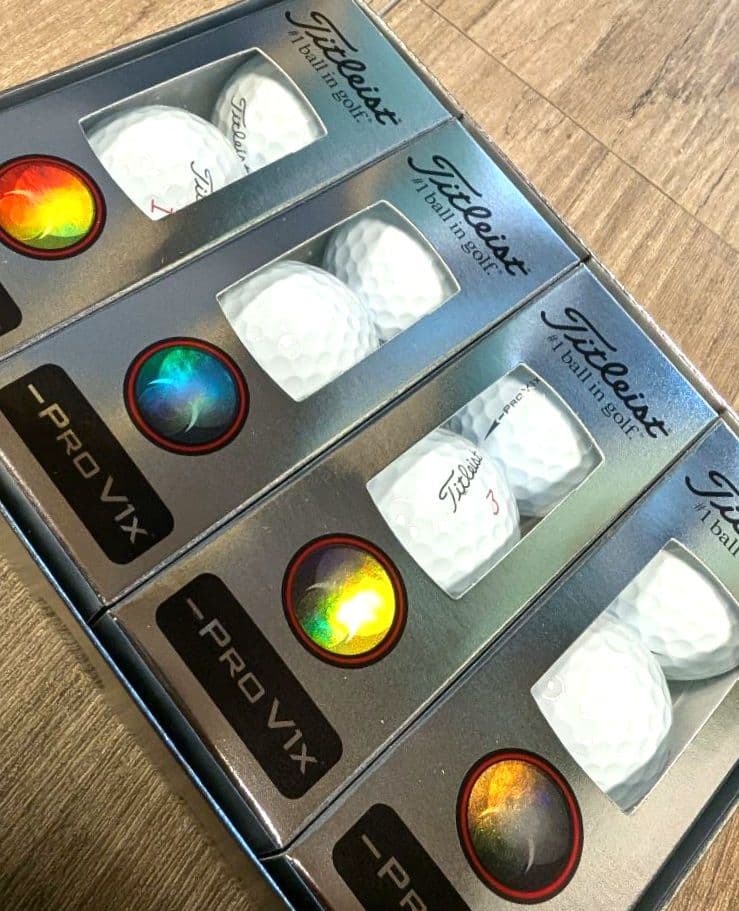 新品☆未使用レフトダッシュ☆Titleist Pro V1x ゴルフボール12個