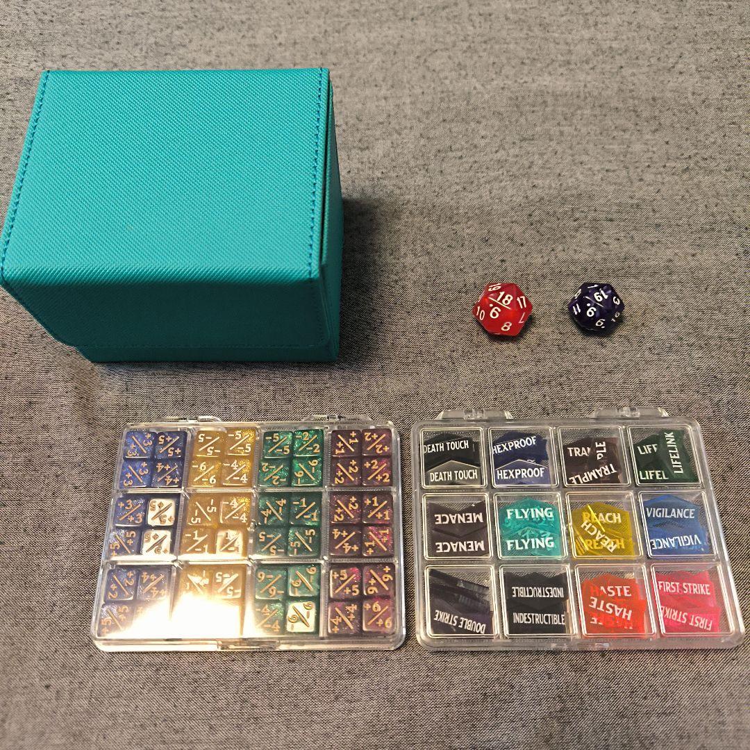 ダイス大量未使用品mtgデッキケースキーワード能力忠誠度まとめて★