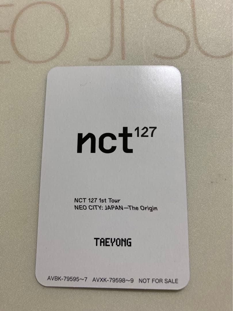 NCT  テヨン  トレカ  NEO CTIY the origin DVD