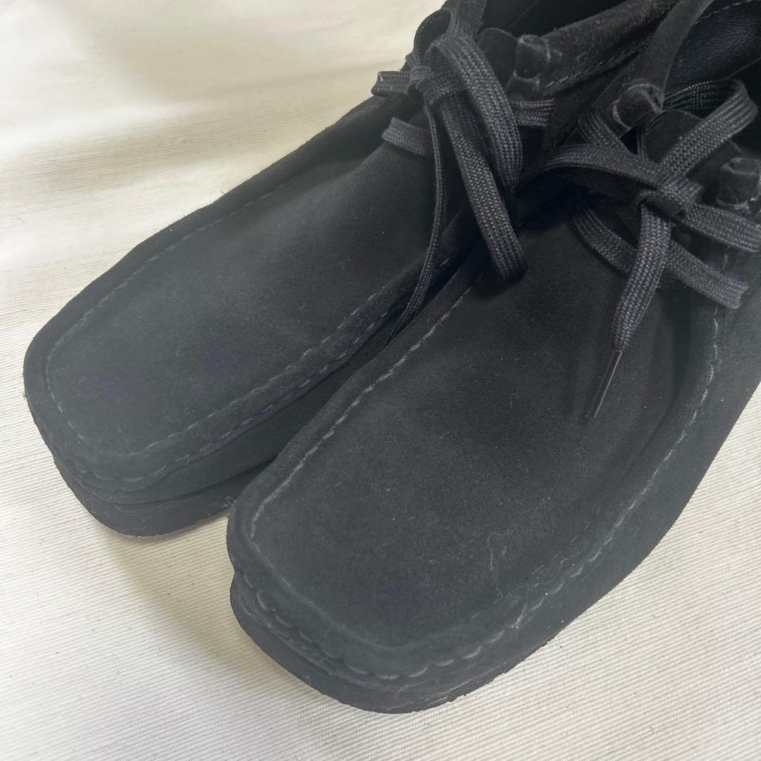 Clarks【美品】 Wallabee Boot Black Suede