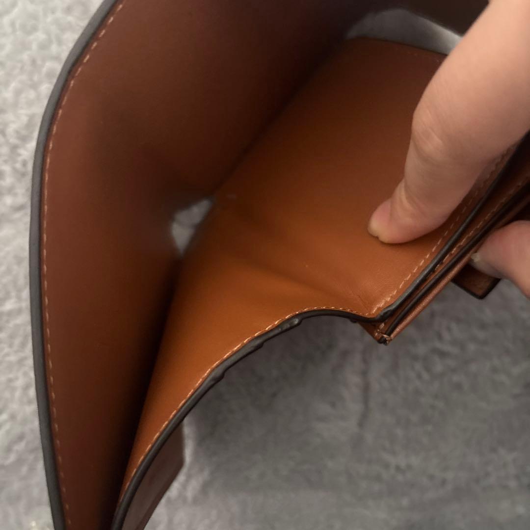 CELINE 三つ折り財布 ブラック ゴールド