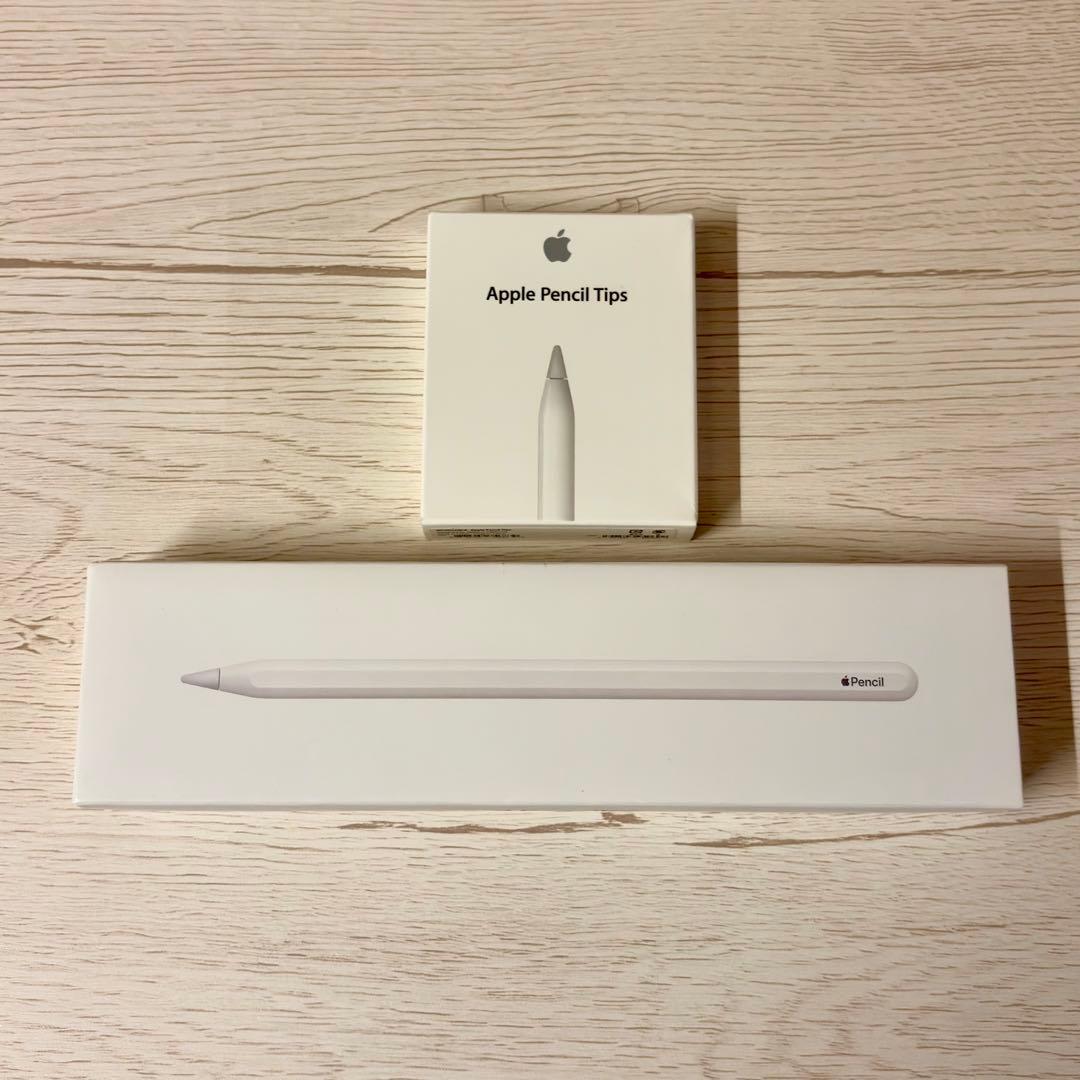 【美品】Apple Pencil(第2世代) & 交換用チップ付き