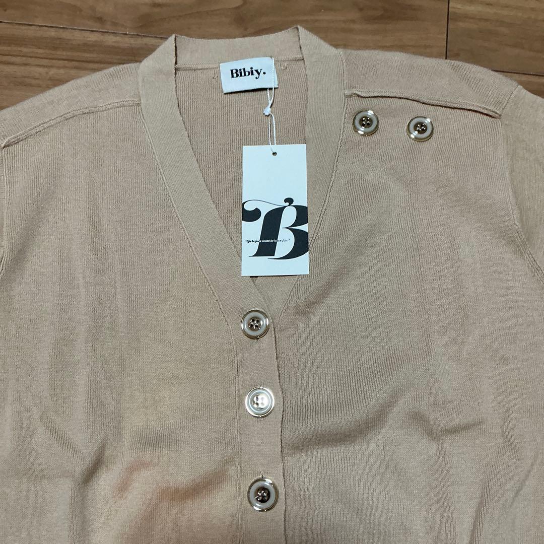 【新品タグ付】BIBIY. DINER CARDIGAN ビビィ ベージュ