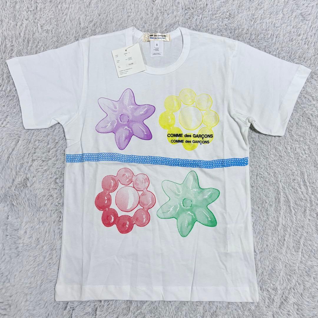 【新品未使用】コムデギャルソンコムデギャルソン Tシャツ S ホワイト
