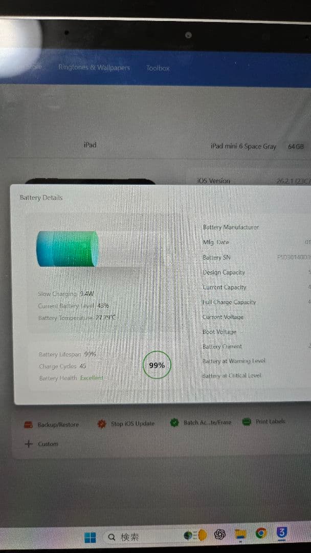 Apple iPad mini (第6世代) 64GB グレー