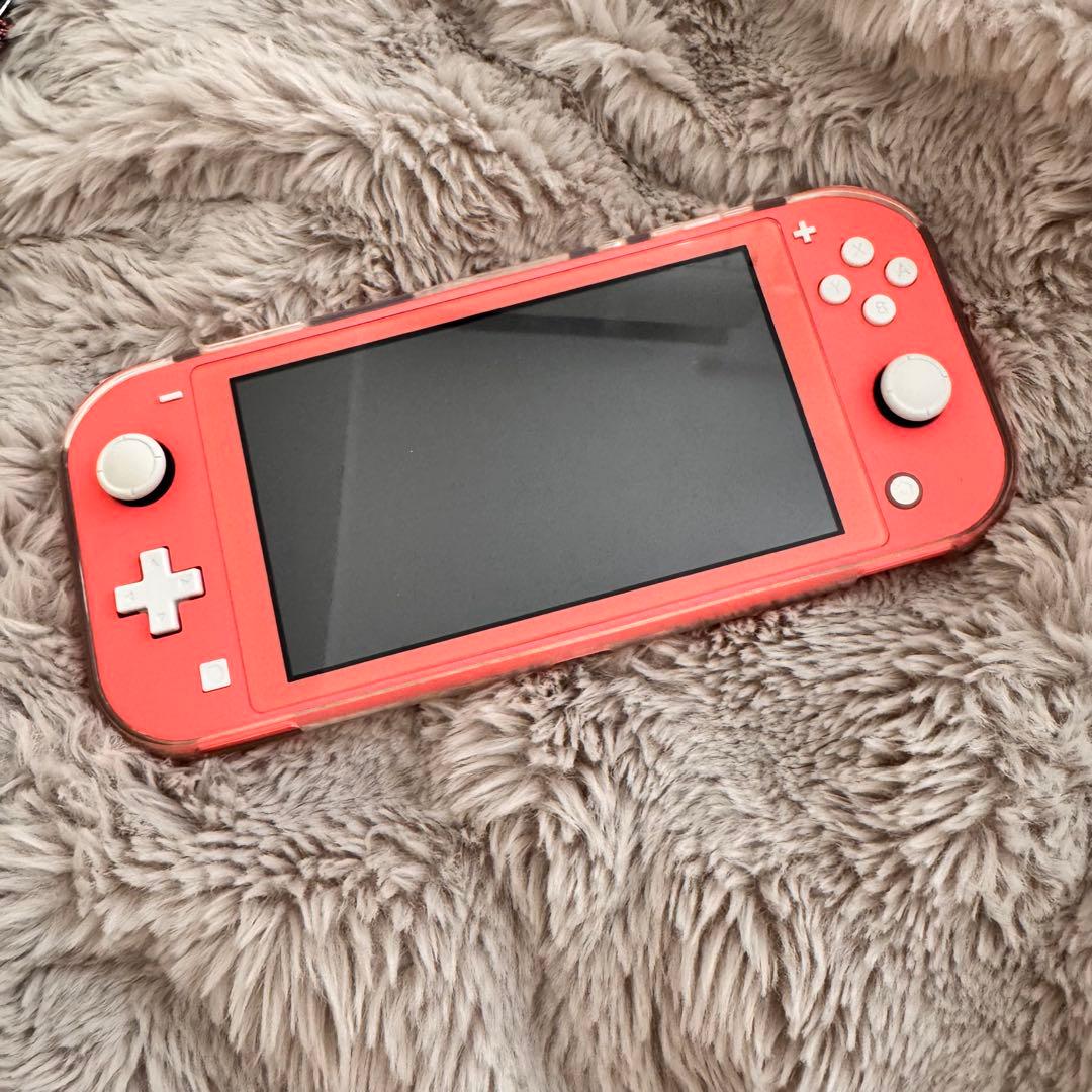 v*i様 Nintendo Switch Lite コーラルピンク 専用ケース付
