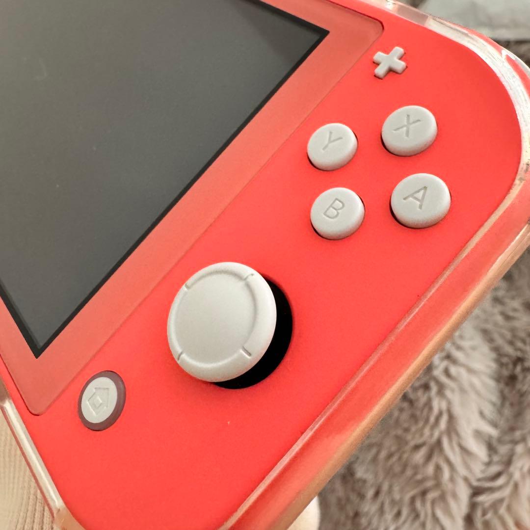 v*i様 Nintendo Switch Lite コーラルピンク 専用ケース付