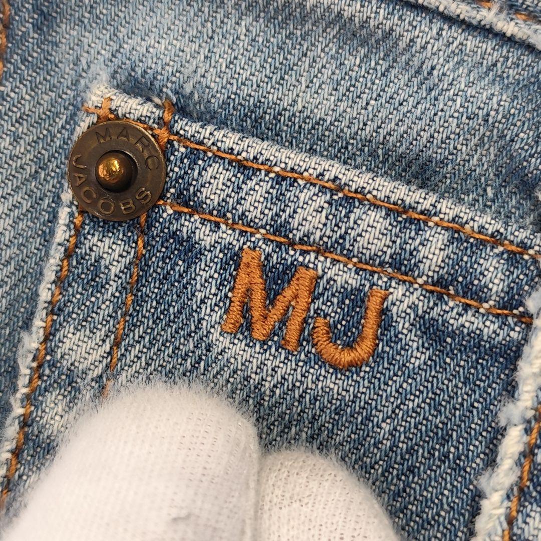 00s MARC JACOBS フレア ペインターデニム ベルボトム MJ刺繍