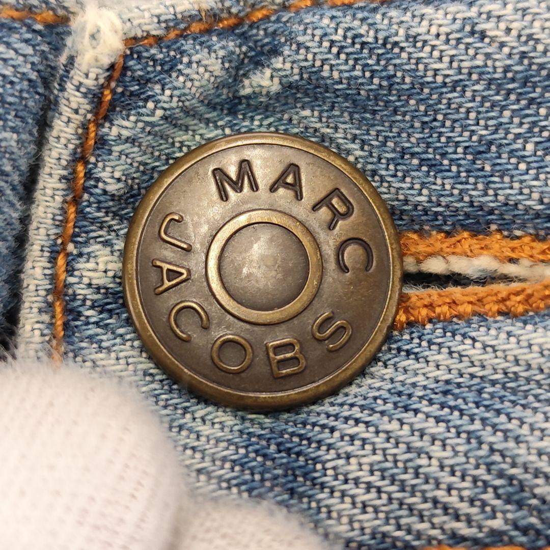 00s MARC JACOBS フレア ペインターデニム ベルボトム MJ刺繍