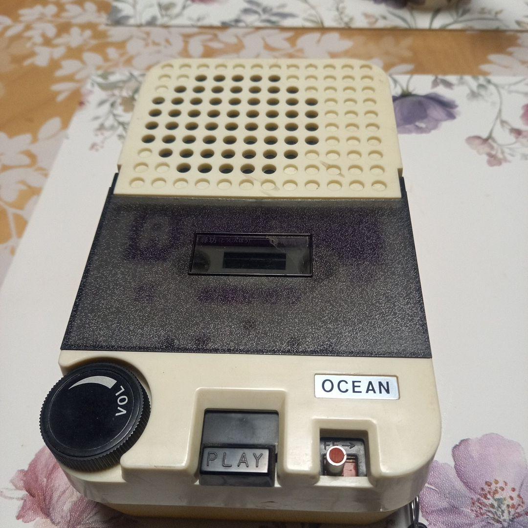 昭和モダンレトロレア物　OCEANカセットプレーヤー