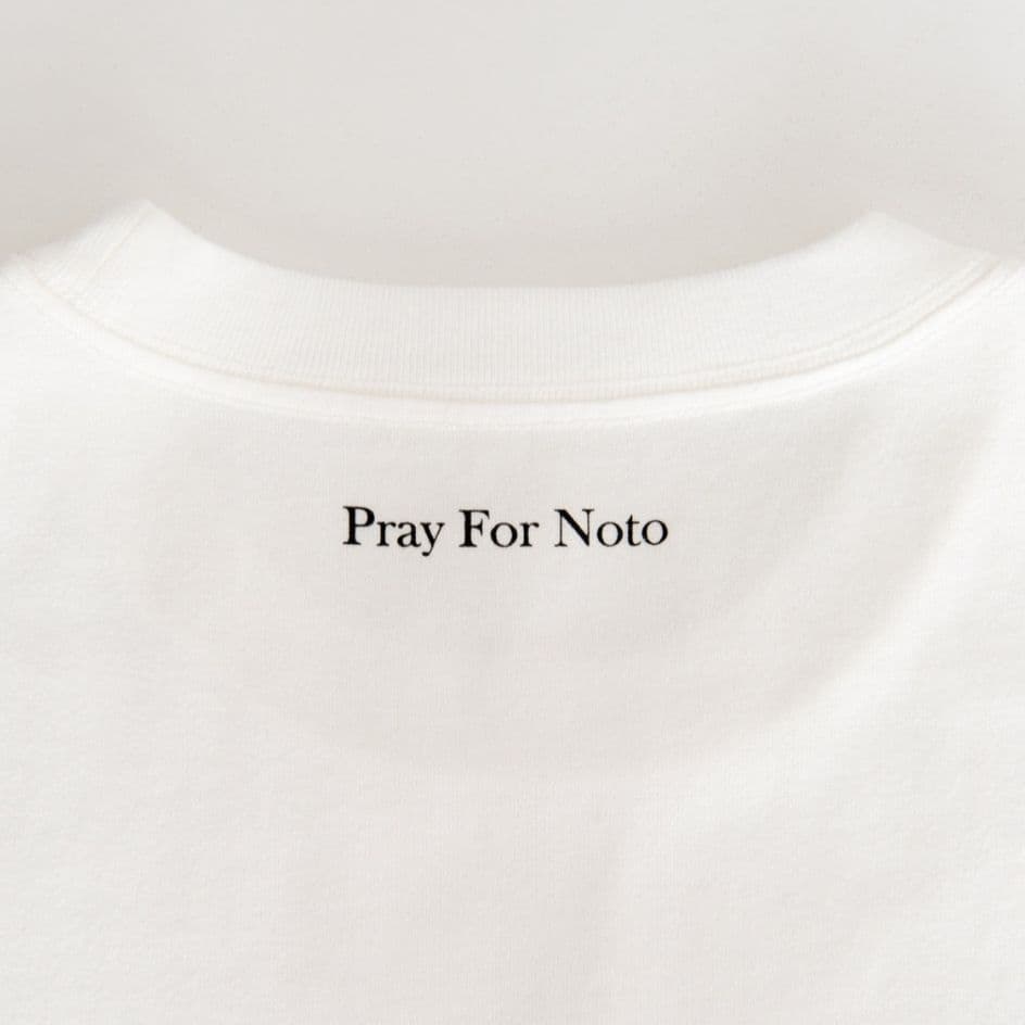 KITH ホワイト 能登半島地震チャリティーTシャツ Pray For Noto