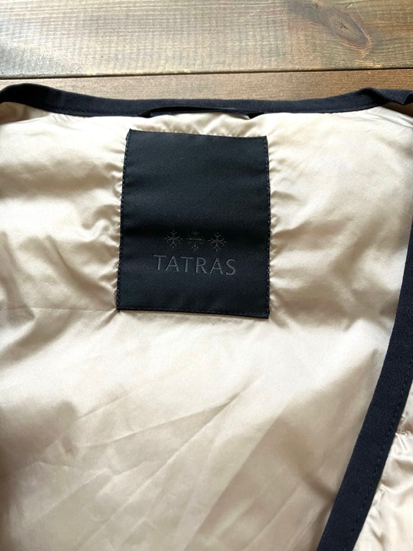 タトラス モッズコート ダウンライナー付き 3WAY ベージュ ダウンベスト
