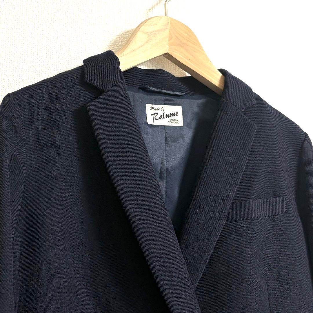 relume✨ネイビー ダブルブレストジャケット　紺ブレ　金ボタン　38