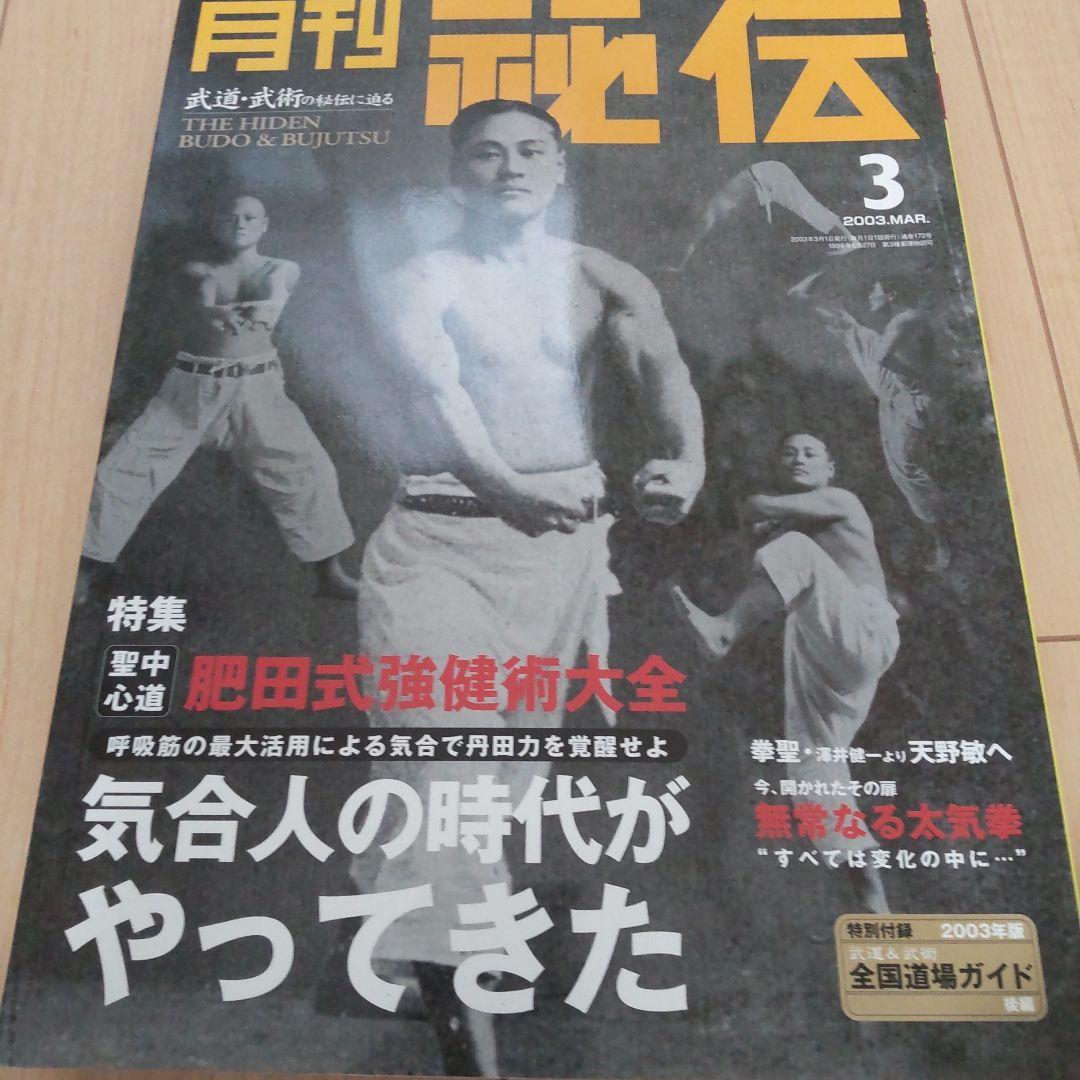 月刊 秘伝 2003 1～8、10～12 計11冊
