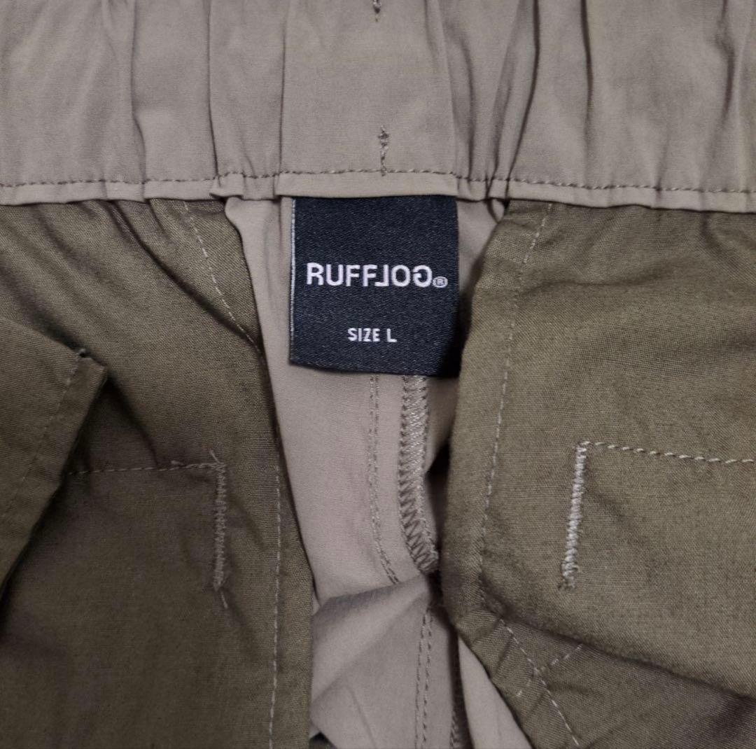 RUFFLOGラフロッグ　WIDE SLACKSパンツ カーキ　Lサイズ
