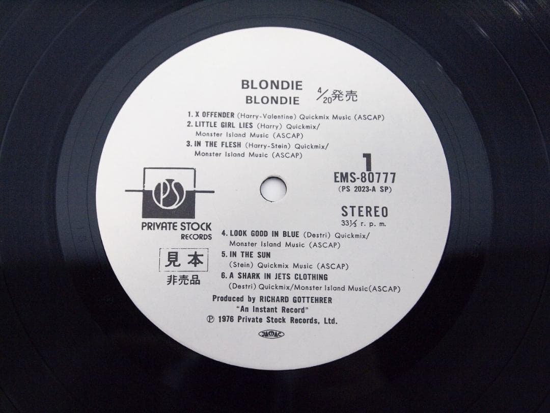 見本盤・非売品・白ラベル ブロンディ / 妖女ブロンディ BLONDIE
