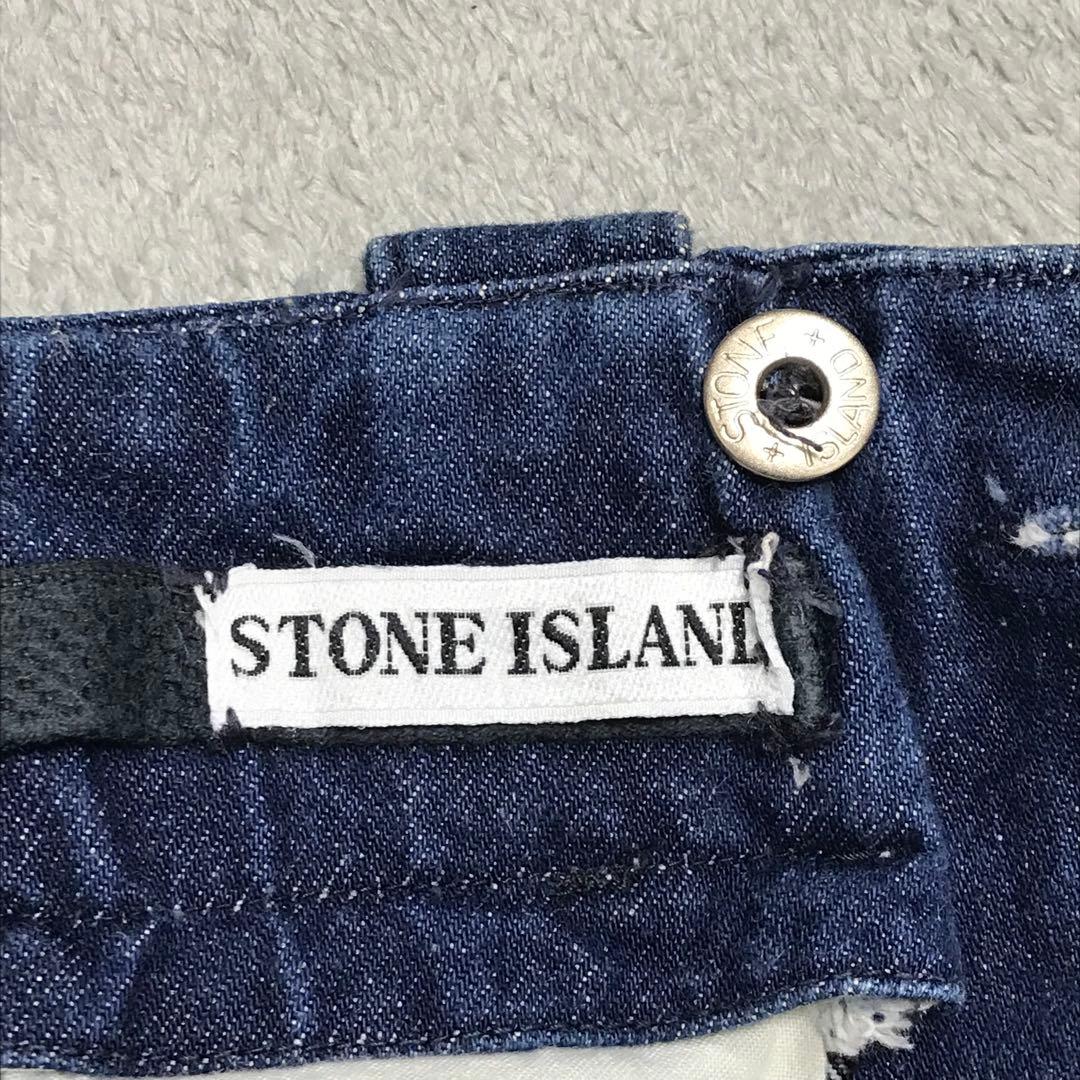 90s STONE  ビンテージテーパードジーンズ　イタリア製　ロゴ