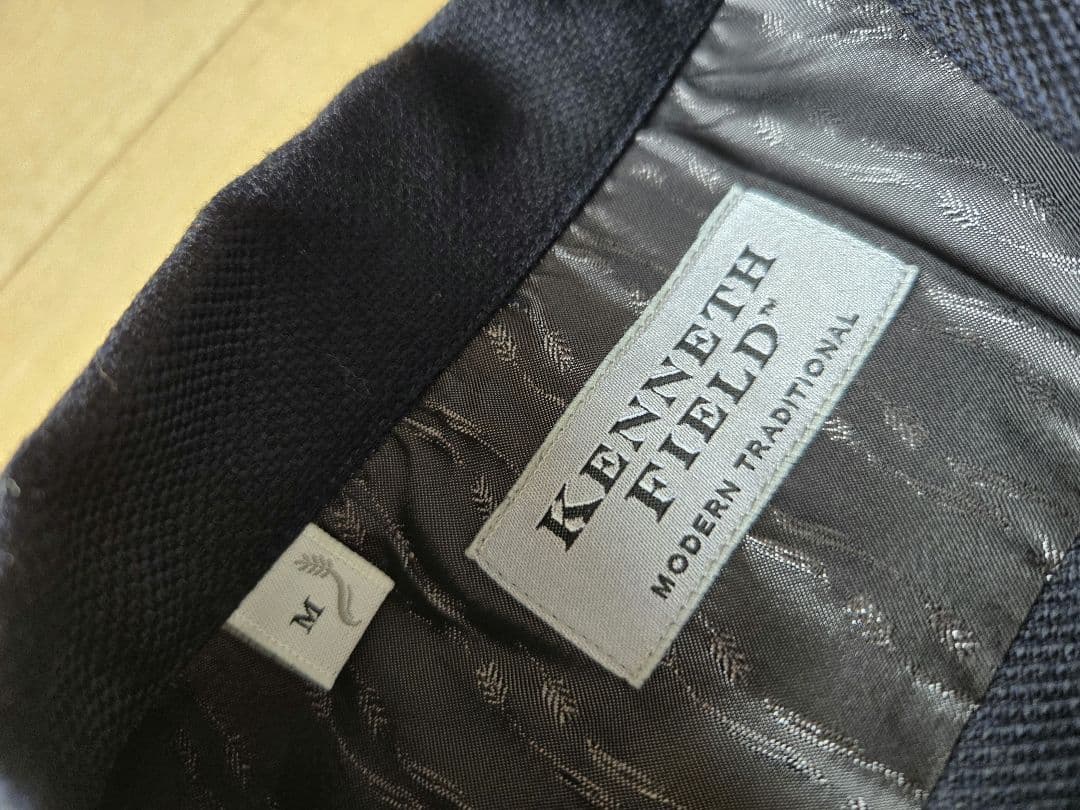 KENNETH FIELD ネイビー イージージャケット パッチポケット