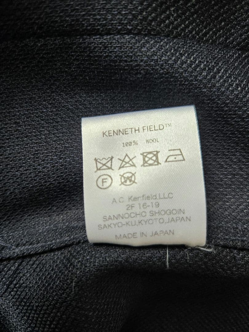 KENNETH FIELD ネイビー イージージャケット パッチポケット