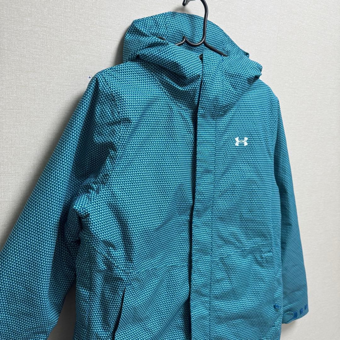 1点物！UNDER ARMOUR アンダーアーマー スキーウェア M 水色 柄物