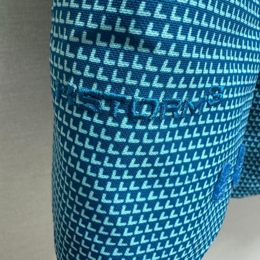 1点物！UNDER ARMOUR アンダーアーマー スキーウェア M 水色 柄物
