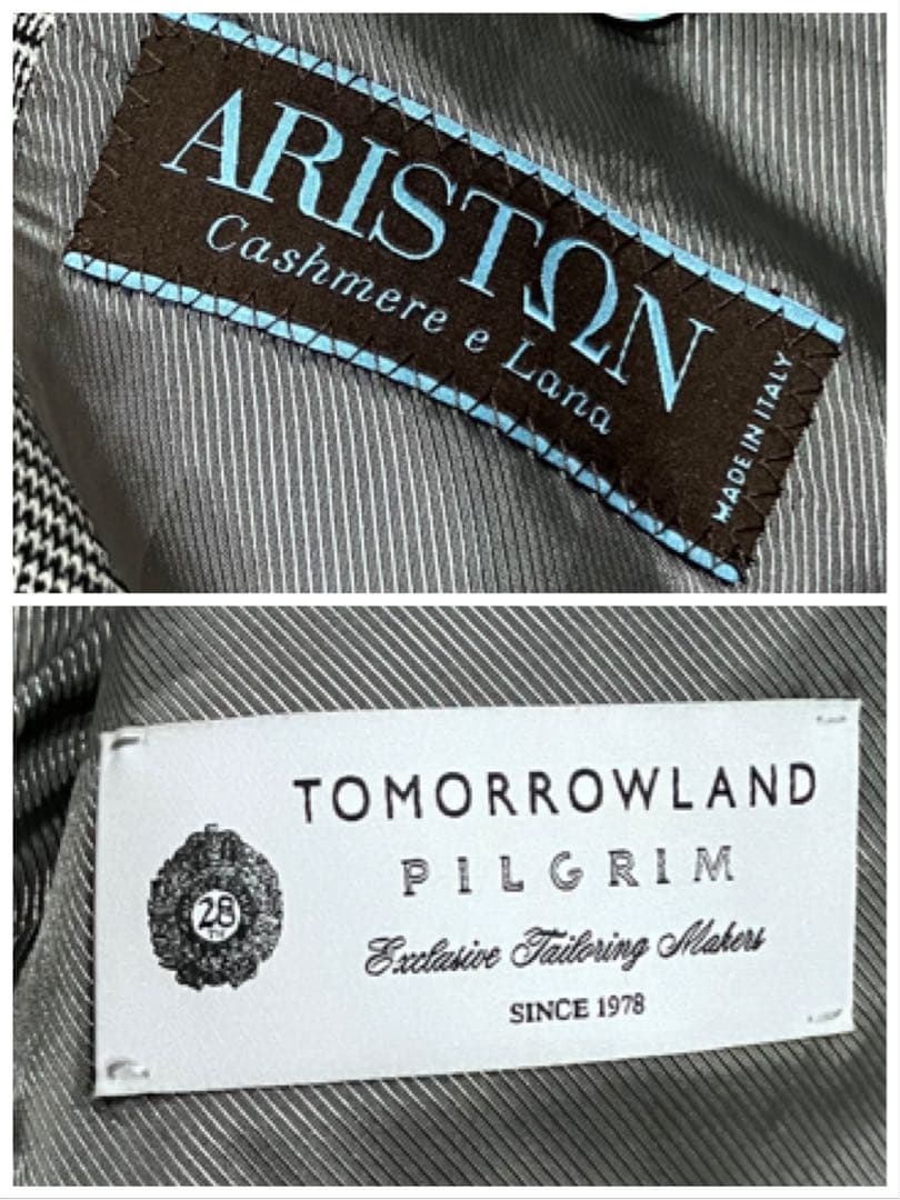 TOMORROWLAND PILGRIM ARISTONジャケット　チェック柄