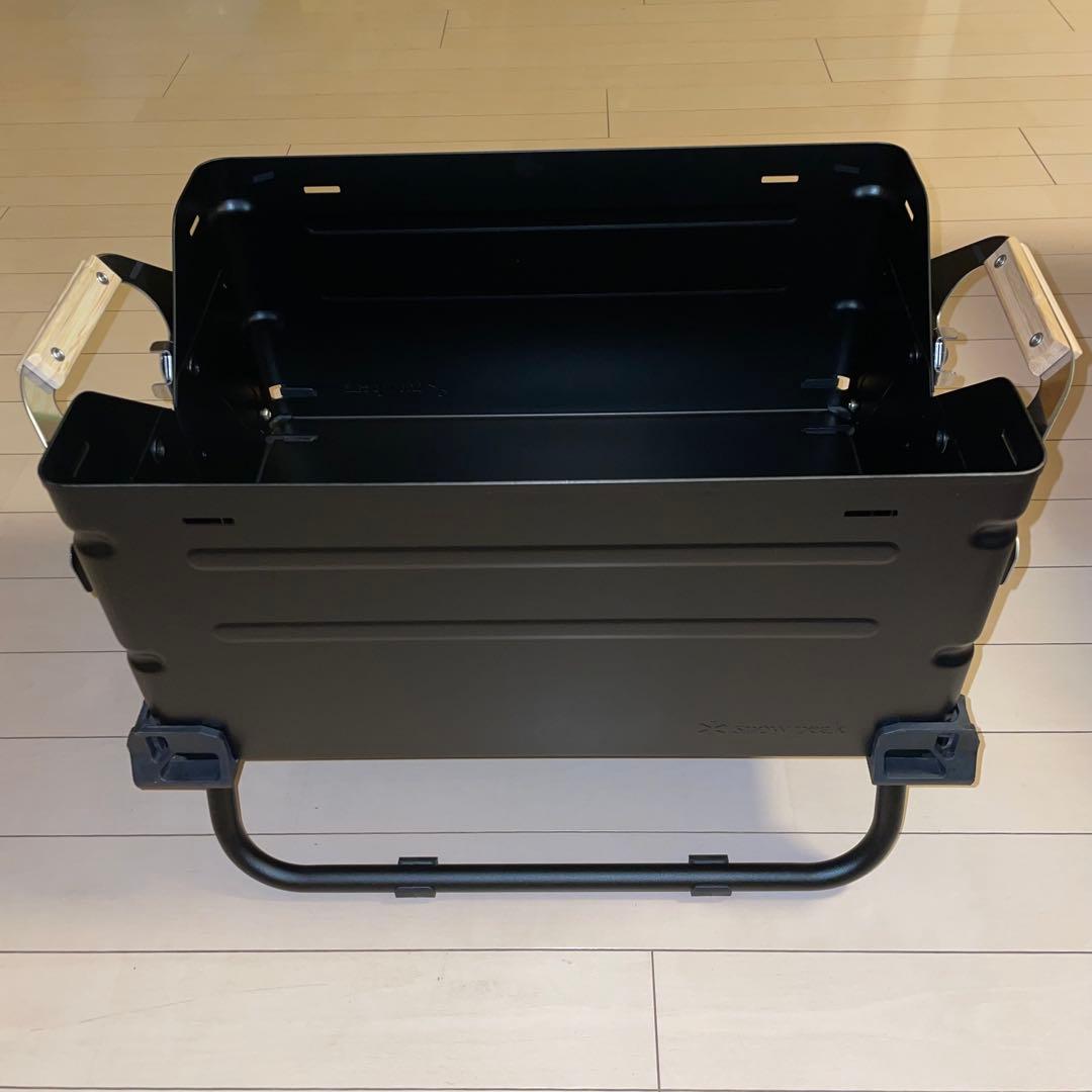 2セット　シェルフコンテナ25 レッグ　マットブラック　スノーピーク