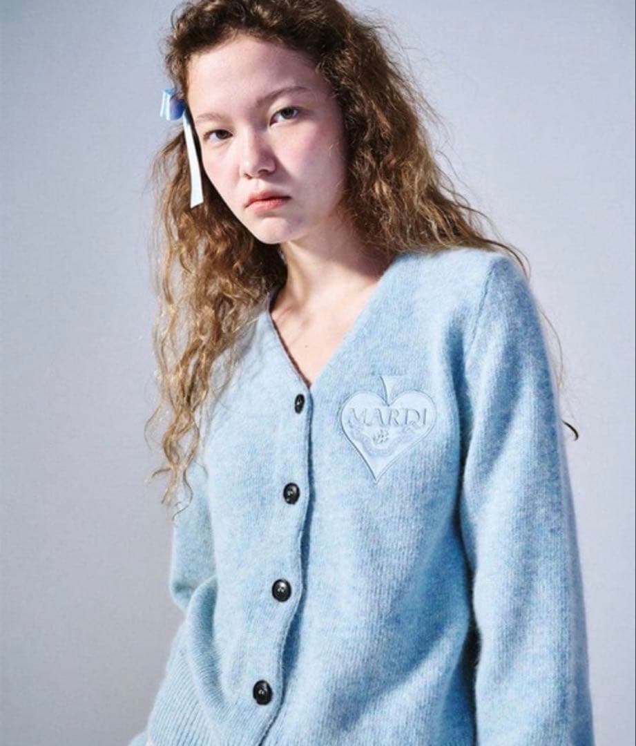 トップス MARDI MERCREDI RACCOON BLENDED CARDIGAN