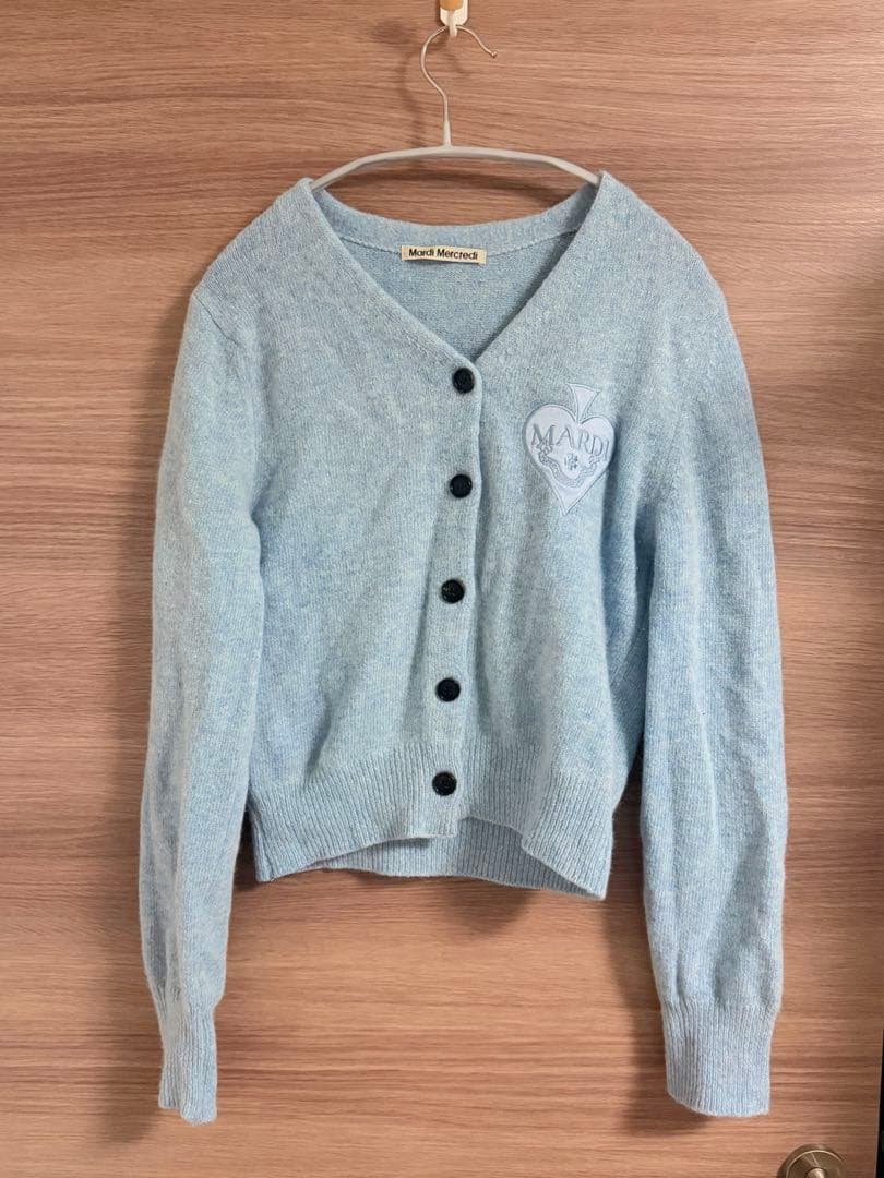 トップス MARDI MERCREDI RACCOON BLENDED CARDIGAN