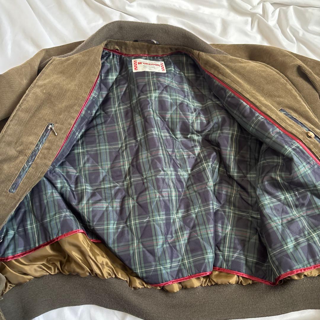 90s McGREGOR コーデュロイ　ハリントンジャケット　G9 ドリズラー