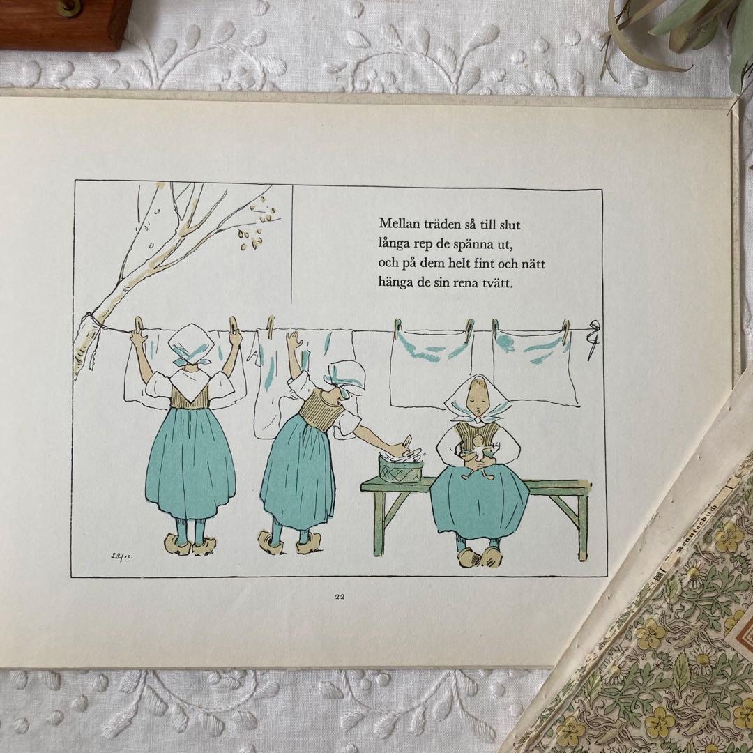 L863 洋書古書　北欧アンティーク　希少！オッティリア・アーデルボリの絵本
