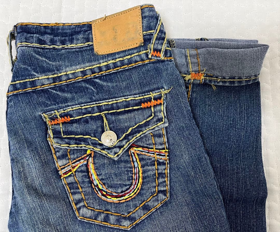 サ*ク様 【太ステッチ】True Religion レディース デニムパンツ　希