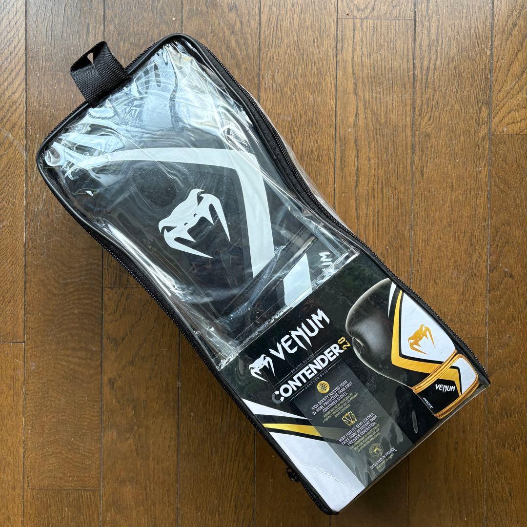 【ともいぬ】Venum ボクシンググローブ 10オンス ブラック ベナム