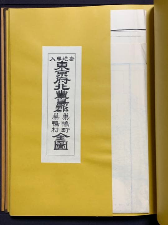 東京市近傍郡部町村番地界入地図　明治44年調査　東京逓信管理局 編　人文社版