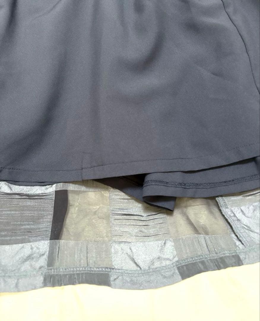 IKUKO チェック柄スカート ふわさら 上品 未使用