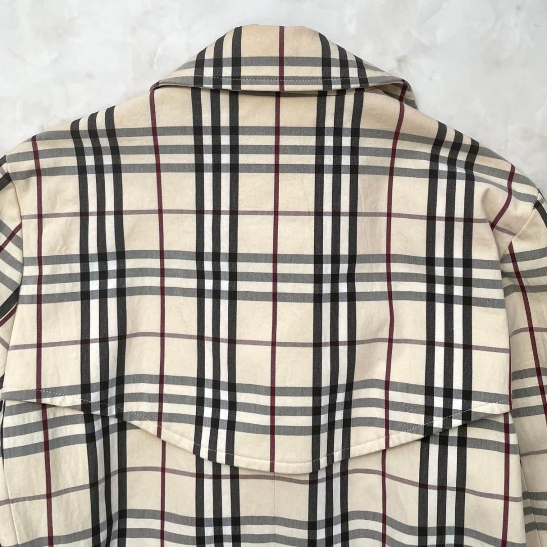 【稀少★】BURBERRY　ノバチェックトレンチコート　ライトアウター M相当