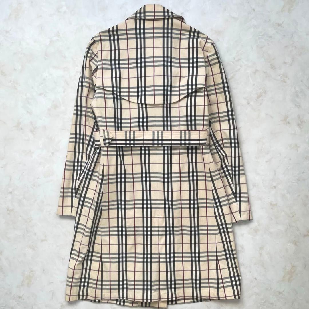【稀少★】BURBERRY　ノバチェックトレンチコート　ライトアウター M相当
