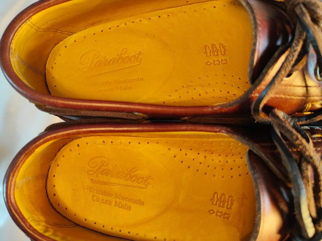 【極美品】PARABOOT　バース 高級革靴　デッキシューズ　フランス製 正規品
