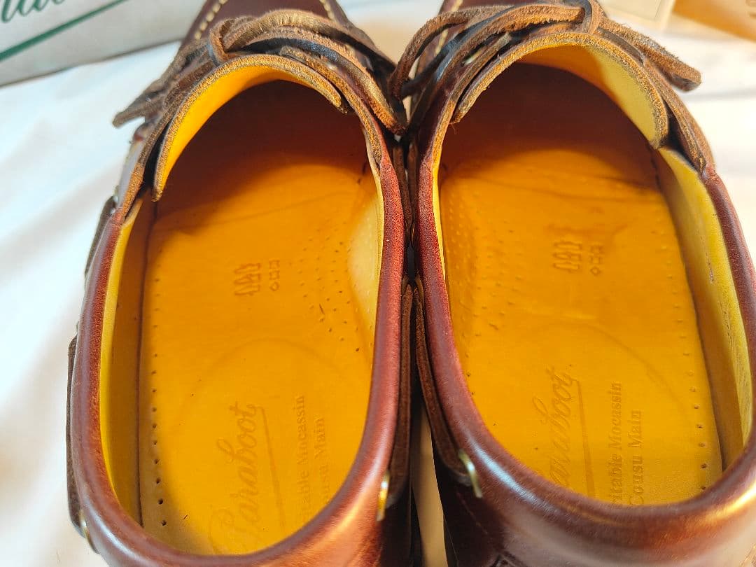【極美品】PARABOOT　バース 高級革靴　デッキシューズ　フランス製 正規品