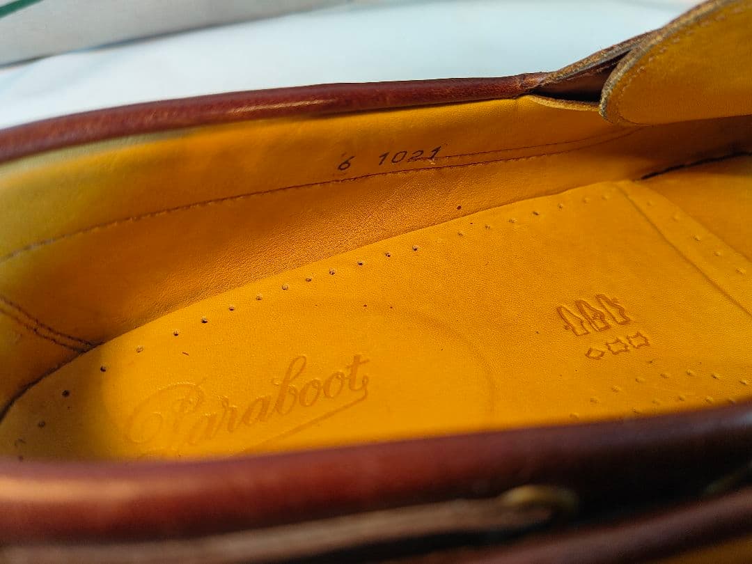 【極美品】PARABOOT　バース 高級革靴　デッキシューズ　フランス製 正規品